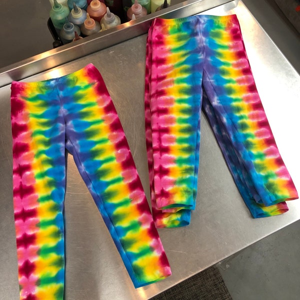 Happy Pants - Tie Dye Leggings - Just For Kids - Color Therapy - Rainbow Pants