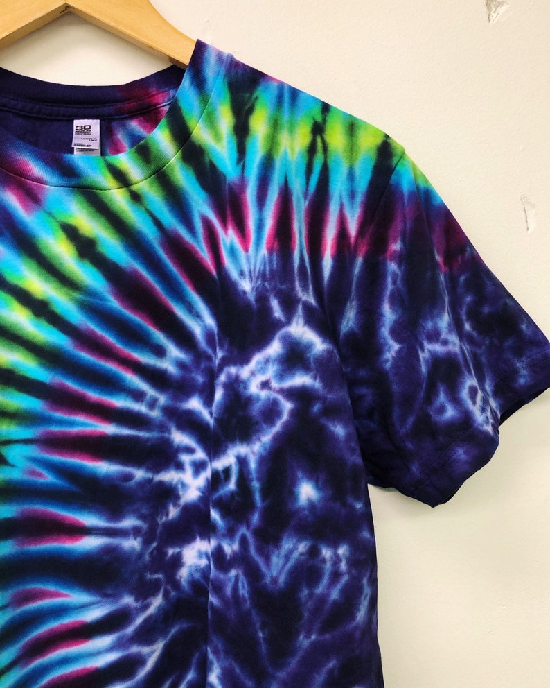 Groovy Tee Kid's Purple Tie Dye Little Hipster Shirt image 2