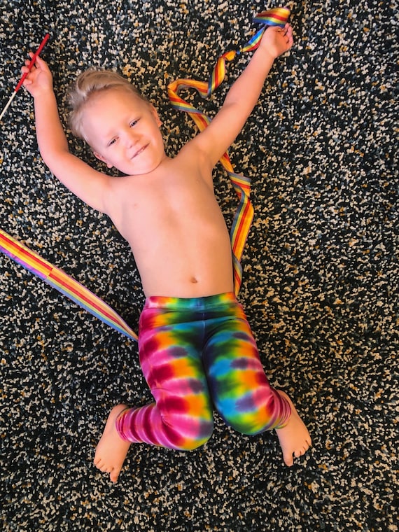 Happy Pants Tie Dye Leggings Just for Kids Color Therapy Rainbow