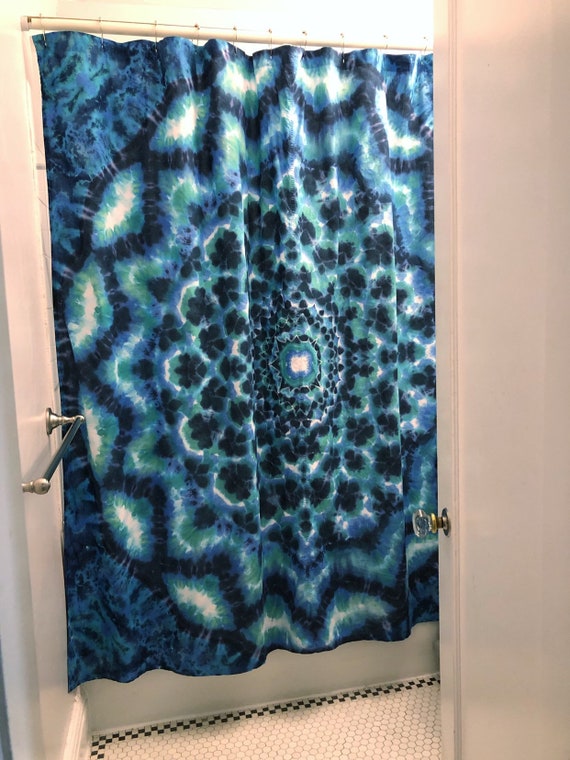 Tie Dye Shower Curtain Etsy