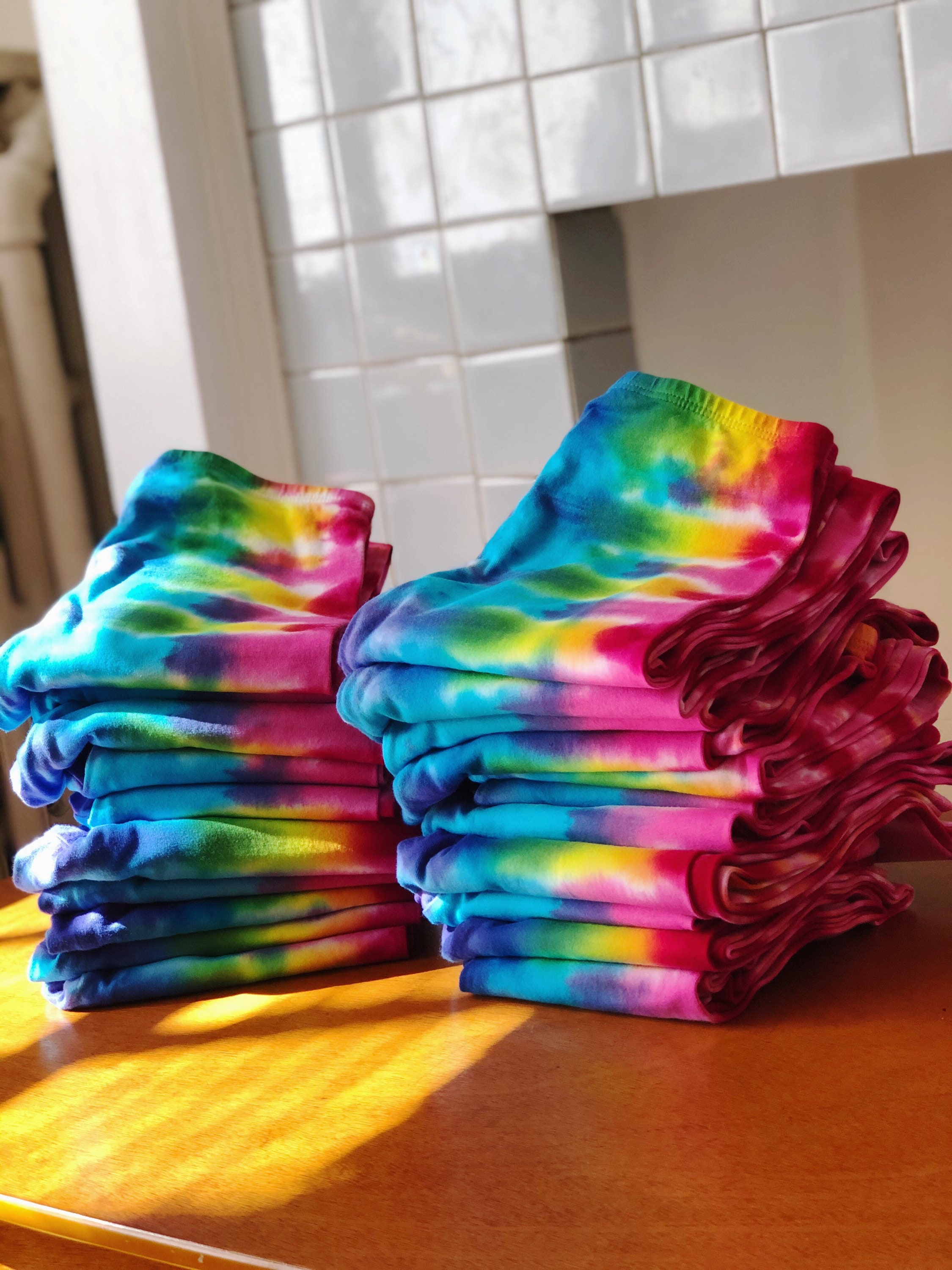 Medium Hand Sewn Rainbow Leggings (Gratefully Threaded) – Dimple's Dyes