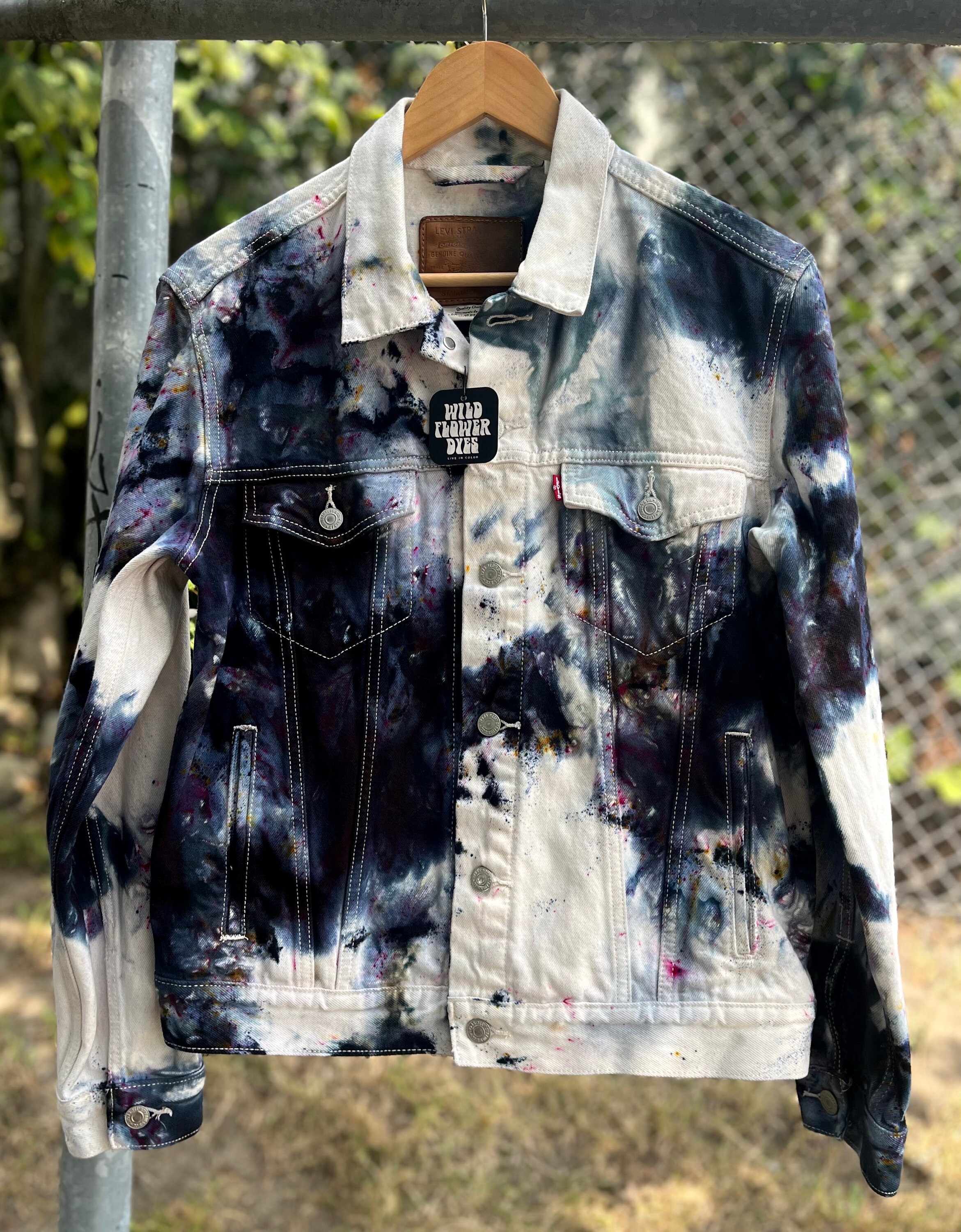 Levi's tie dye jacket discount