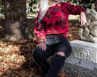 Blood Moon Cropped Sweatshirt