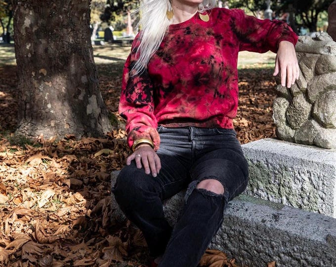 Blood Moon Cropped Sweatshirt