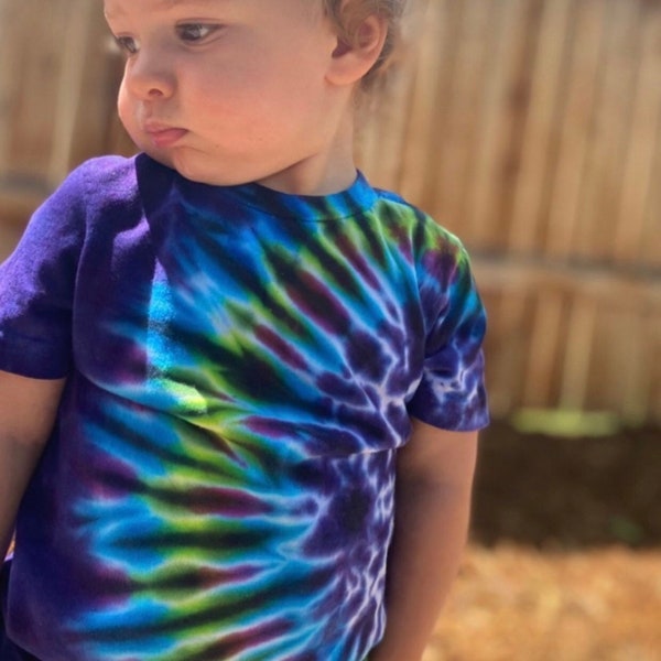 Groovy Tee - Kid's Purple Tie Dye - Little Hipster Shirt