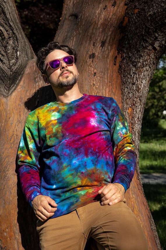 SALE Crayon Sunset Tie Dye Sweatshirt Cozy Tye Dye Sweater - Etsy Norway