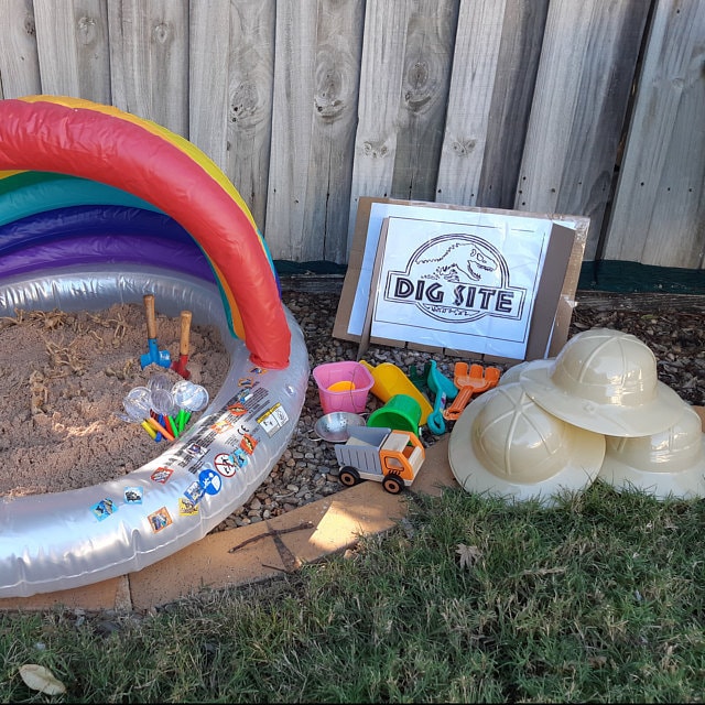 PDF: Dinosaur Dig Site Sign - Themed Dinosaur Sign Party Zone Paleo Caveman Play On "Jurassic Park"