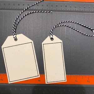 Blank Hang Tags w Aged Background - 2 Sizes - JPG - will match other Escape Room Items Posted - Digital File DIY Printable