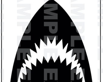 PDF: Beware Shark Party Sign - "Beware Shark" - Digital File DIY Printable Shark Week