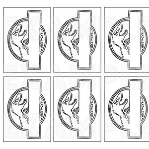 PDF: Jurassic Dinosaur Party Name Badges