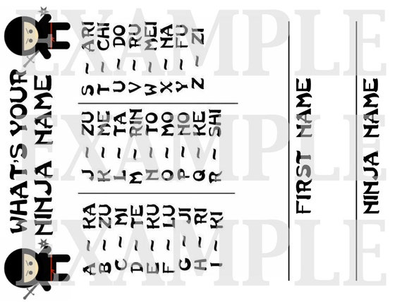 PDF Cute But Fierce What s Your Ninja Name Worksheet DIY Printable pdf-cute-but-fierce-what-s-your-ninja-name-worksheet-diy-printable