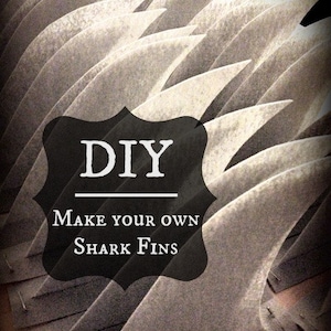 PDF: Shark Fin Tutorial NEW Waterproof Option and Now in 3 Sizes Also Pet Option How to DIY No Sew Costume Shark Week Sharknado image 2