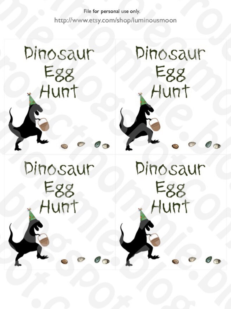 dinosaur egg hunt ideas