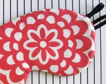 Sleep Eye Mask in Modern Floral with Silk Options and with Basic or Luxury Padding