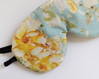 Summer Rose Eye Mask en acolchado de lujo o básico y totalmente ajustable