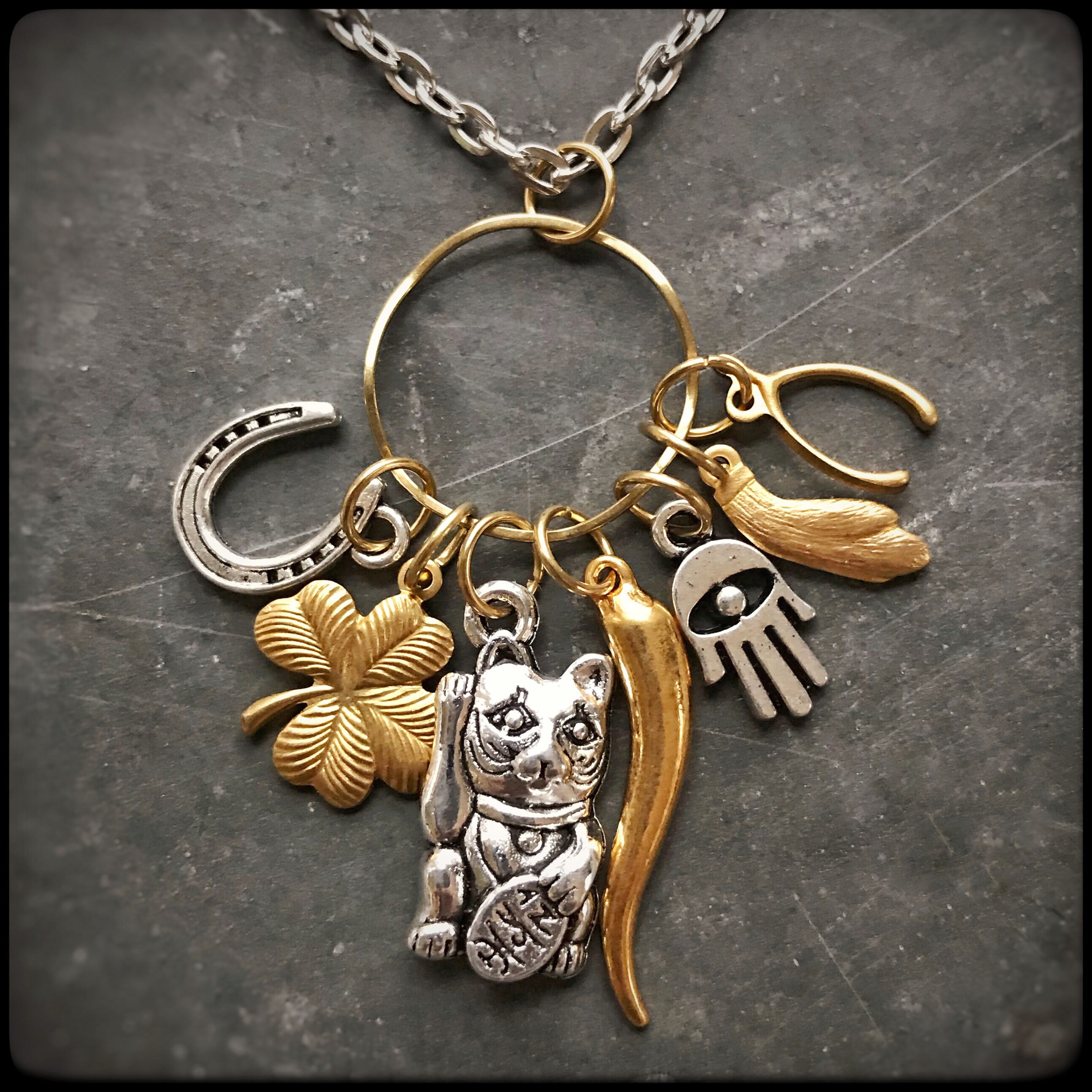 The Luckiest Necklace In The World Lucky Charm St. Patricks Etsy