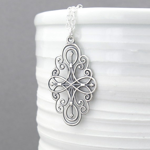 White - Kalinga Filigree Sterling Silver Necklace Set