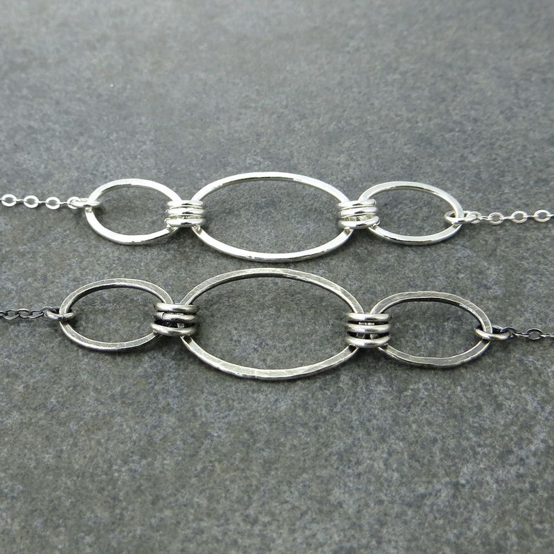 Simple Silver Necklace Everyday Necklace Sterling Silver Chain Etsy