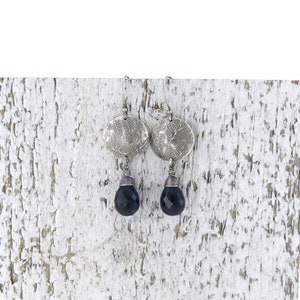 Statement Earrings Blue Sapphire Earrings Silver Earrings Blue Earrings Gemstone Jewelry Long Earrings Dangle Kristen image 6