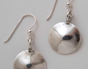 Dimes Silver Circle Earrings made from Vintage US Silver Mercury Dimes