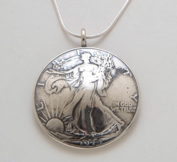 Walking Liberty Silver Half Dollar Pendant New Zealand