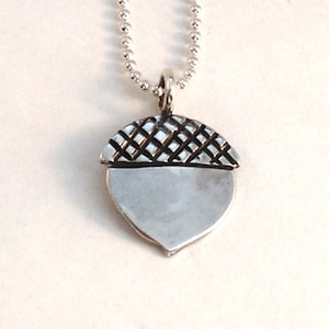 Acorn Dime or Quarter Pendant made from Silver Coin
