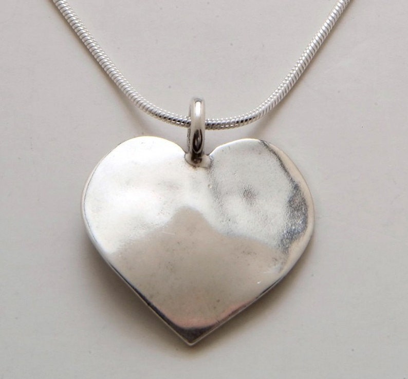 Heart Pendant made from Vintage Silver US Quarter Coin image 2