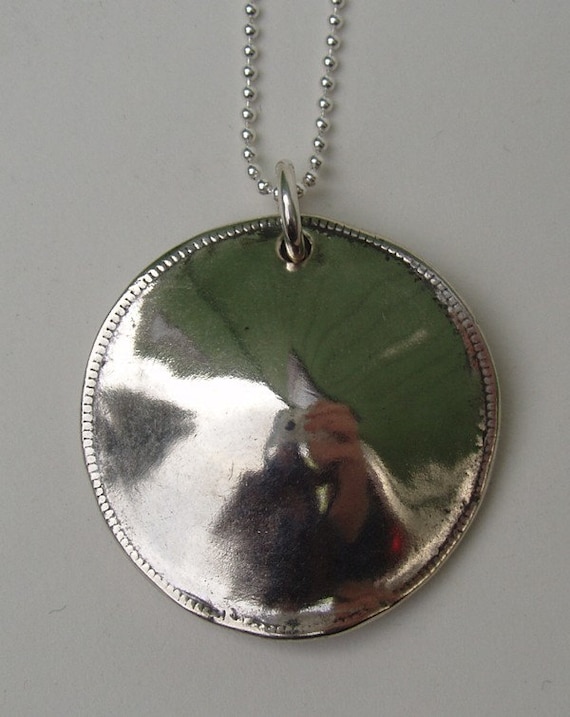 Circle Pendant Made From Morgan Silver Dollar