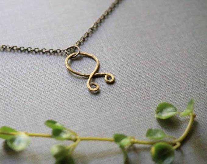 Trollkors // troll cross rune necklace in brass