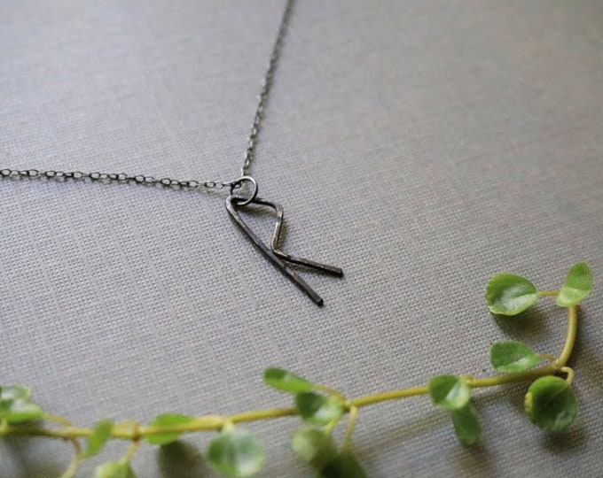 Journey // viking rune necklace in oxidized sterling silver