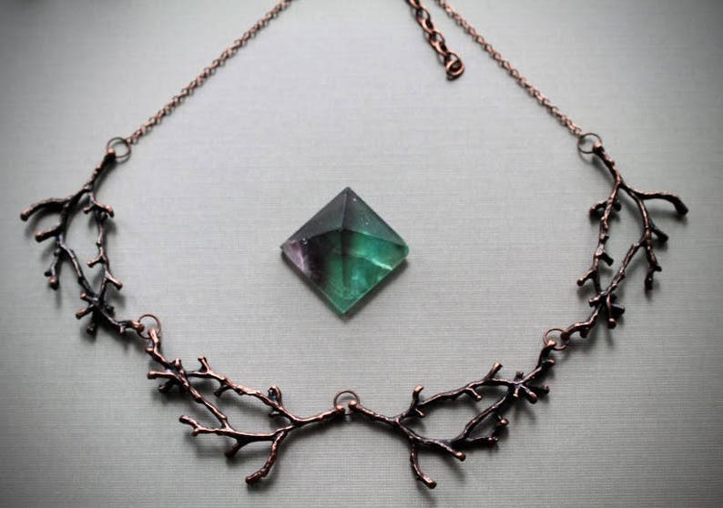 Hedgewitch in Cedar // copper branch necklace image 3