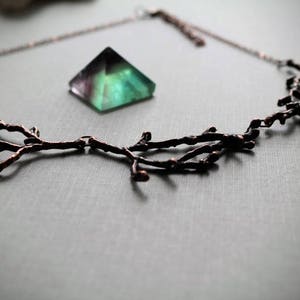 Hedgewitch in Cedar // copper branch necklace image 4