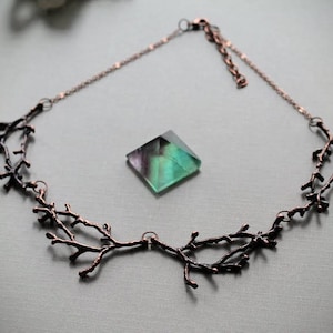 Hedgewitch in Cedar // copper branch necklace image 2