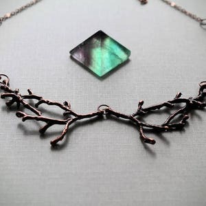 Hedgewitch in Cedar // copper branch necklace