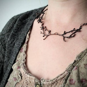 Hedgewitch in Cedar // copper branch necklace image 5