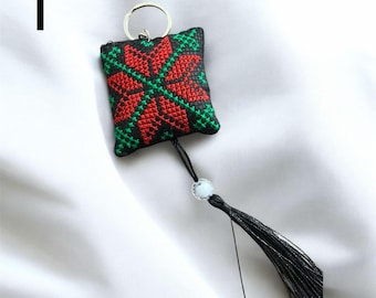 Handmade Palestinian (Tatreez) Keychains