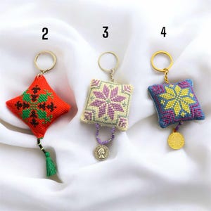 Handmade Palestinian (tatreez) Keychains - Etsy