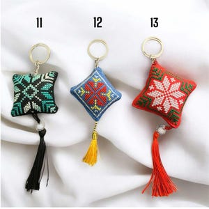 Handmade Palestinian (tatreez) Keychains - Etsy