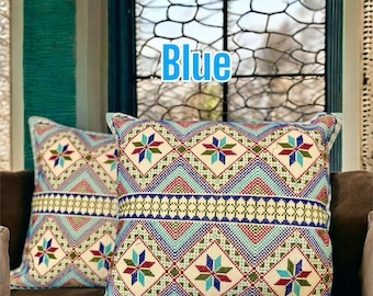 Federa per cuscino ricamata palestinese fatta a mano (set di 2)