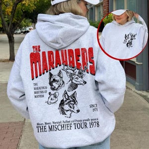 Marauders Hoodie 70s Wizards Shirt Aesthetic Marauders World Tour Universal Vacation Pottery Gift Book Sweatshirt Book Tok Merch ATYD Hoodie