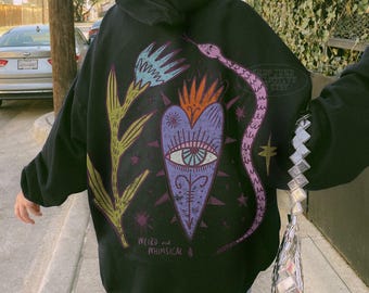 Weird and Whimsical Hoodie Boho Hippie Clothes Earthy Bohemian Sweatshirt Trendy Dopamine Shirt 90s Retro Cool Vintage Boho Chic Crewneck