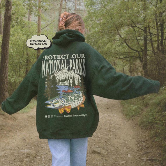 Protect National Parks Hoodie UNISEX Protect Our Parks Granola Girl Nature Lover Aesthetic Hiking Shirt Camping Clothes Wanderlust Hoodie