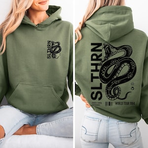 Green House Hoodie Wizard School Booktok Subtle HP Shirt Malfoy Sweatshirt House of Serpent Universal Vacation Matching Shirts Pottery Gift