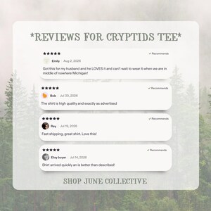 Cryptid National Parks Shirt Comfort Colors® 90s Protect Our Parks Vintage Camping Hiking Tee Retro Wanderlust Shirt Fantasy Creatures Tee image 14