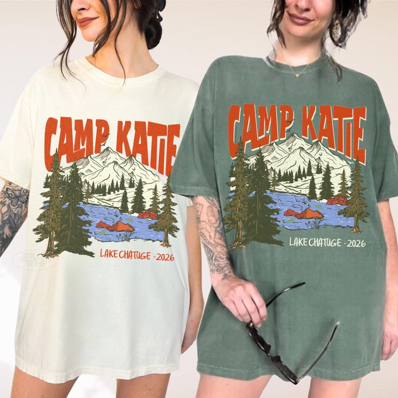 CUSTOM Camp Bach Shirts Comfort Colors® Camp Bachelorette Tees Camping Themed Lake Bachelorette Favors Hiking Bachelorette Cabin Crew Shirt image 2