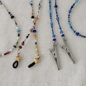 Eyeglass Lanyards: Functional Jewelry for Clipping around the neck - Beaded or Chain