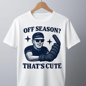 Kids Hockey Tee, Summer Cool Hockey Shirt, No Off Season Sports Top, Youth Softstyle T-Shirt, Children&#39;s Athletic Apparel