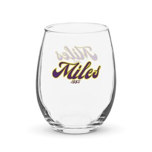 HBCU Miles College Stemless Smoothed Out Drinkware