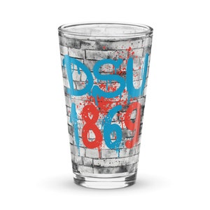 Delaware State University Against the Wall Pint Glass