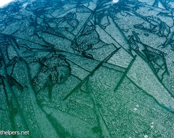 Nature's Art, frozen lake, beneath the surface